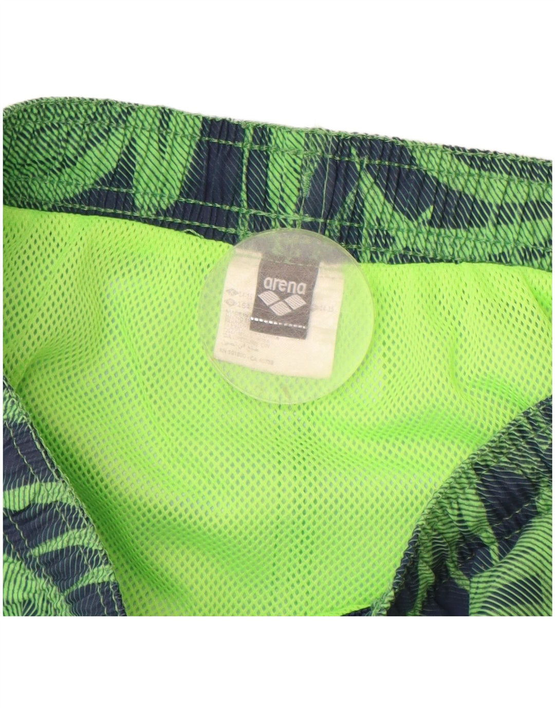 ARENA Boys Sport Shorts 14-15 Years  Green Floral Polyester