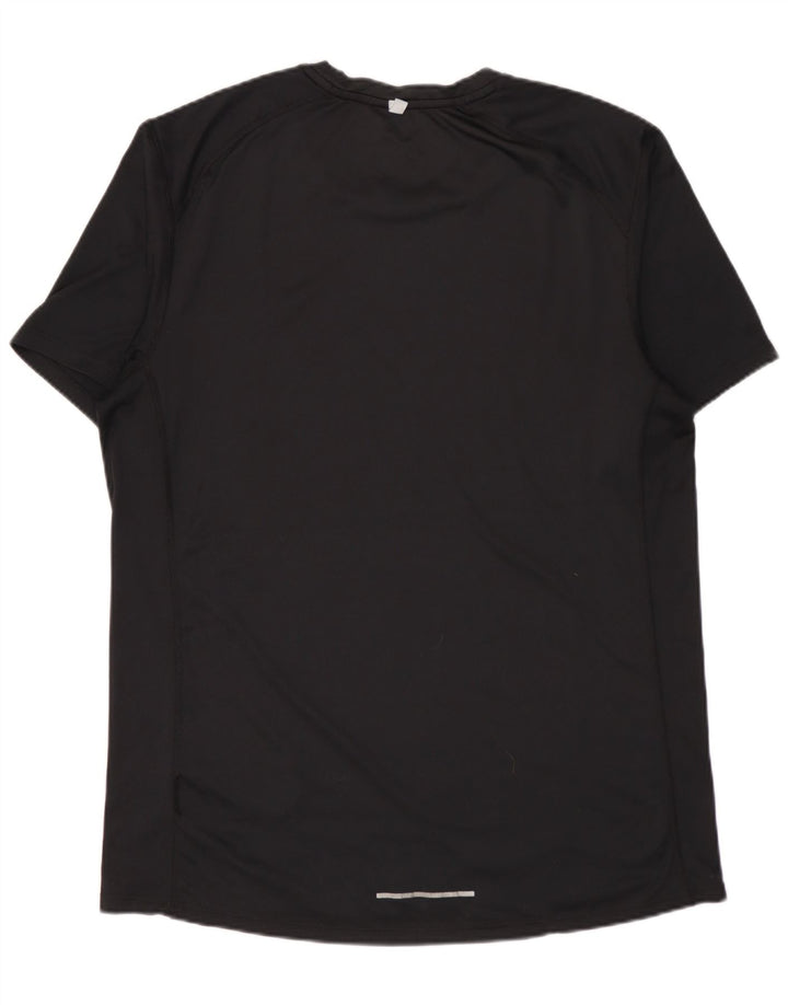 Nike Mens Dri Fit T-Shirt Top Medium Black Polyester