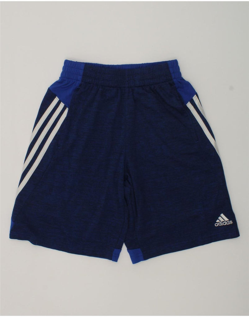 ADIDAS Boys Climalite Sport Shorts 10-11 Years Medium  Navy Blue | Vintage Adidas | Thrift | Second-Hand Adidas | Used Clothing | Messina Hembry 