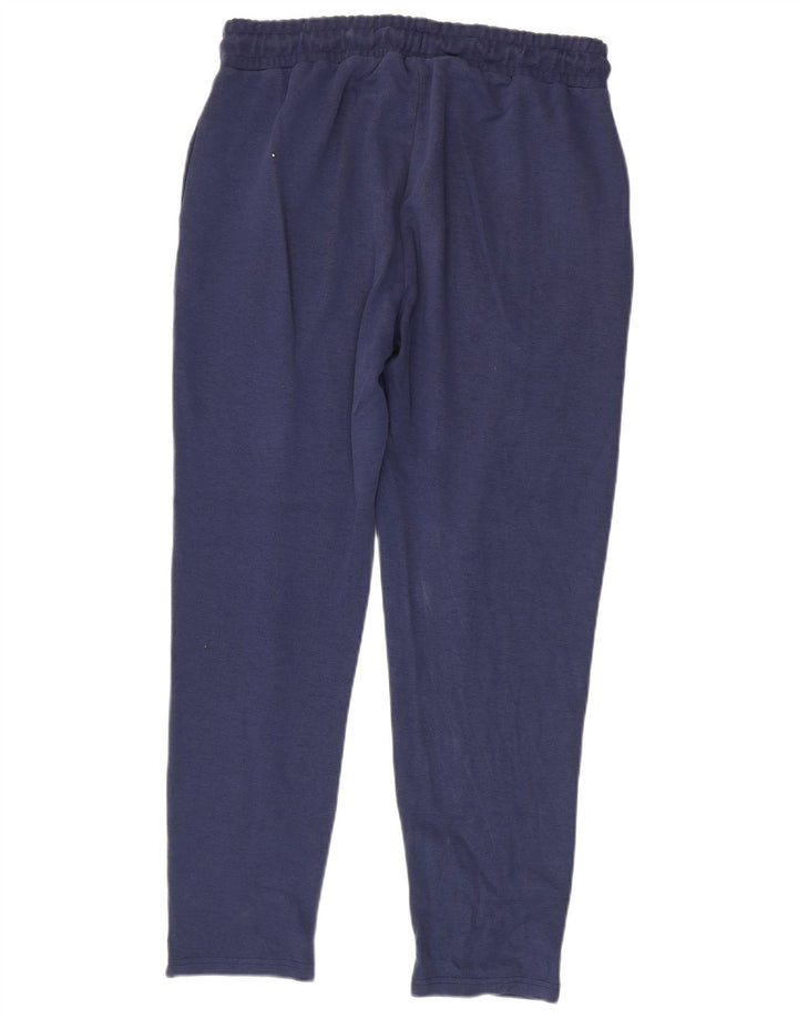 FILA Mens Tracksuit Trousers Large Navy Blue Cotton