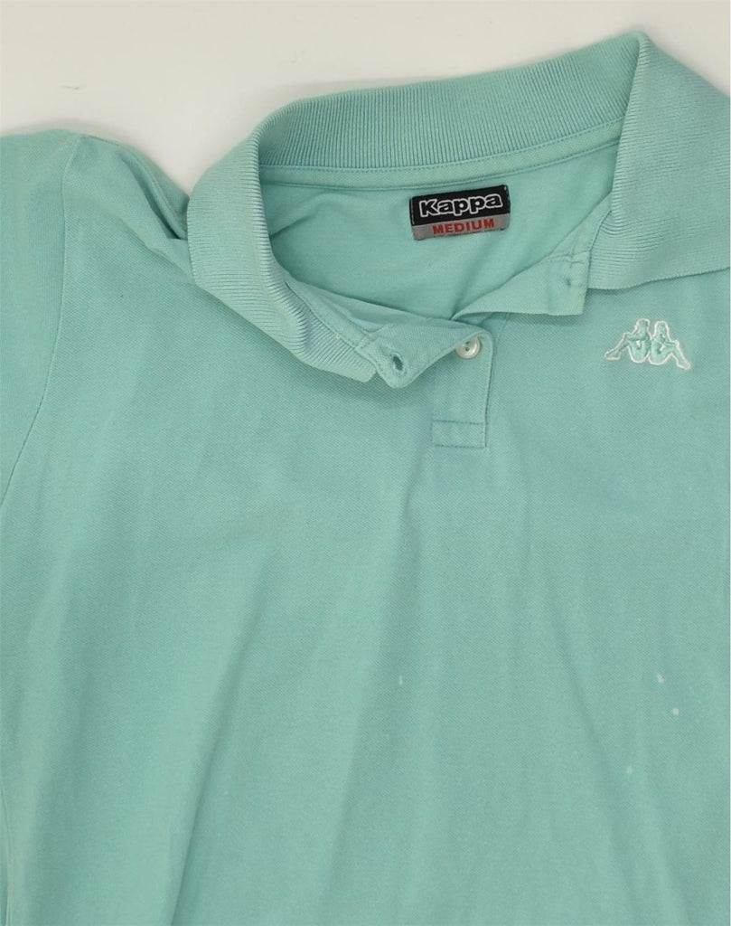 KAPPA Womens Polo Shirt UK 14 Medium Green Cotton | Vintage Kappa | Thrift | Second-Hand Kappa | Used Clothing | Messina Hembry 