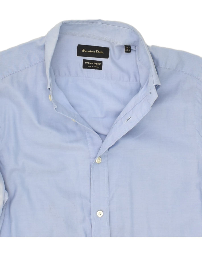 MASSIMO DUTTI Mens Shirt Small Blue Cotton | Vintage Massimo Dutti | Thrift | Second-Hand Massimo Dutti | Used Clothing | Messina Hembry 