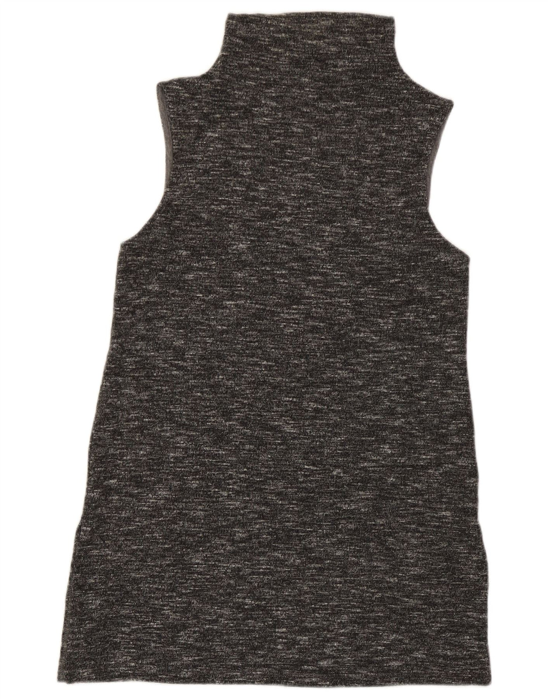 Benetton Womens Sleeveless Shift Dress UK 8 Small Grey Flecked
