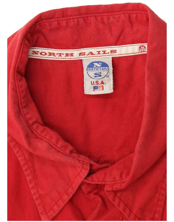 NORTH SAILS Mens Short Sleeve Shirt XL Red