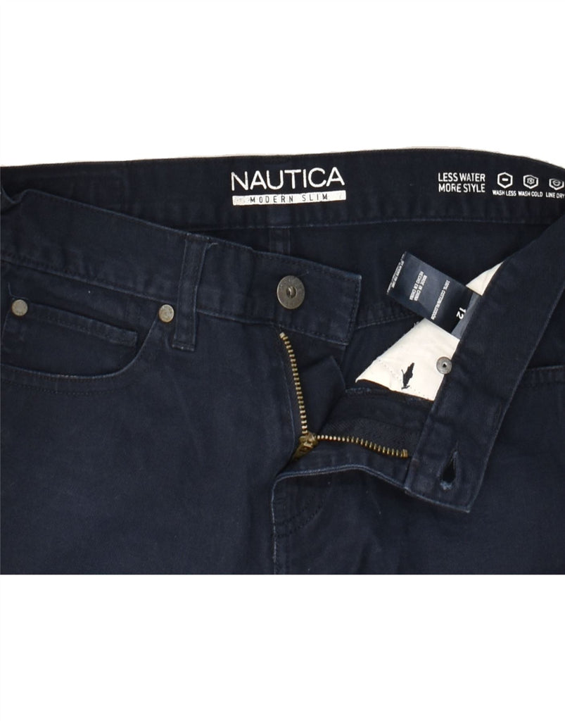 NAUTICA Boys Slim Jeans 11-12 Years W26 L26 Navy Blue Cotton | Vintage Nautica | Thrift | Second-Hand Nautica | Used Clothing | Messina Hembry 