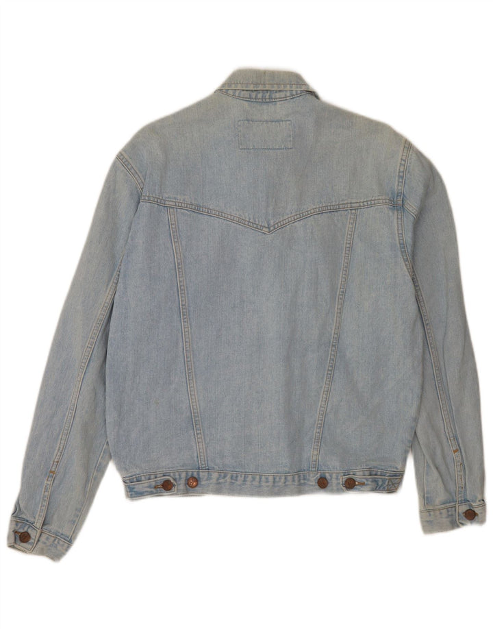 Wrangler Mens Denim Jacket UK 36 Small Blue Cotton