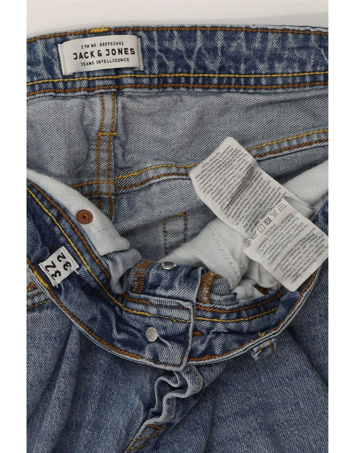 Jack & Jones Mens Tim Slim Jeans W32 L32 Blue Cotton