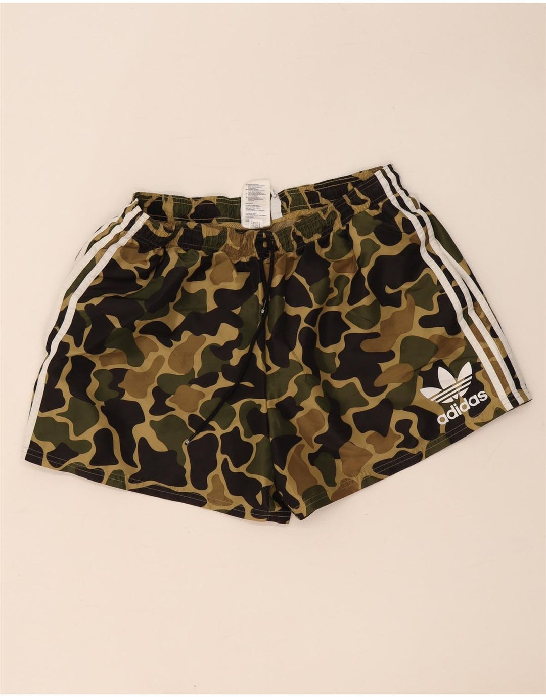 Adidas Mens Sport Shorts XL Khaki Camouflage Polyester