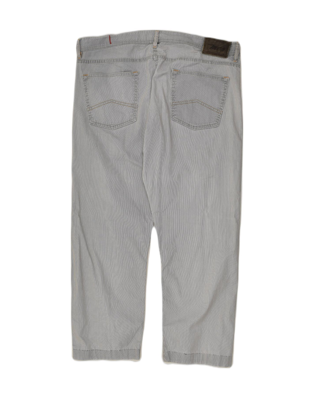 MARLBORO CLASSICS Womens Straight Casual Trousers W38 L30 Blue Pinstripe | Vintage Marlboro Classics | Thrift | Second-Hand Marlboro Classics | Used Clothing | Messina Hembry 