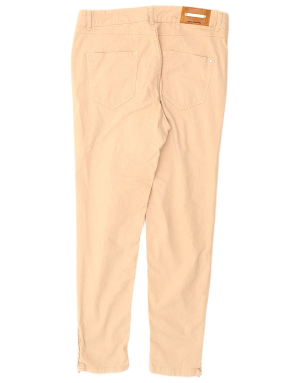 Zara Womens Slim Casual Trousers EU 42 Large W32 L27 Beige