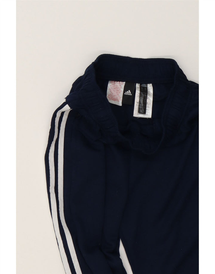 ADIDAS Boys Tracksuit Trousers 11-12 Years  Navy Blue Polyester Vintage Adidas and Second-Hand Adidas from Messina Hembry 