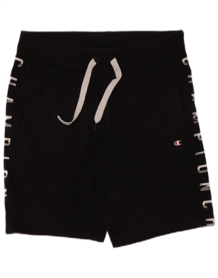 Champion Mens Graphic Sport Shorts Medium Navy Blue Cotton