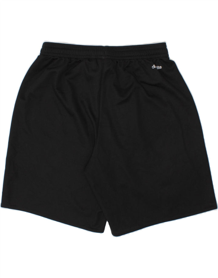 ADIDAS Boys Climalite Graphic Sport Shorts 11-12 Years Black Polyester Vintage Adidas and Second-Hand Adidas from Messina Hembry 