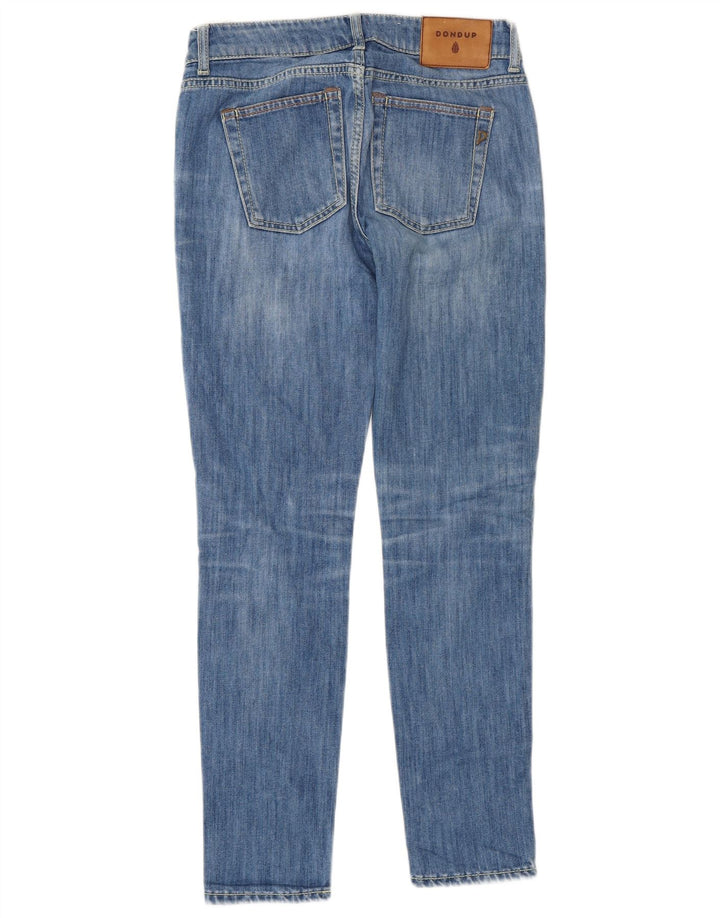 Dondup Womens Slim Jeans W27 L29 Blue Cotton