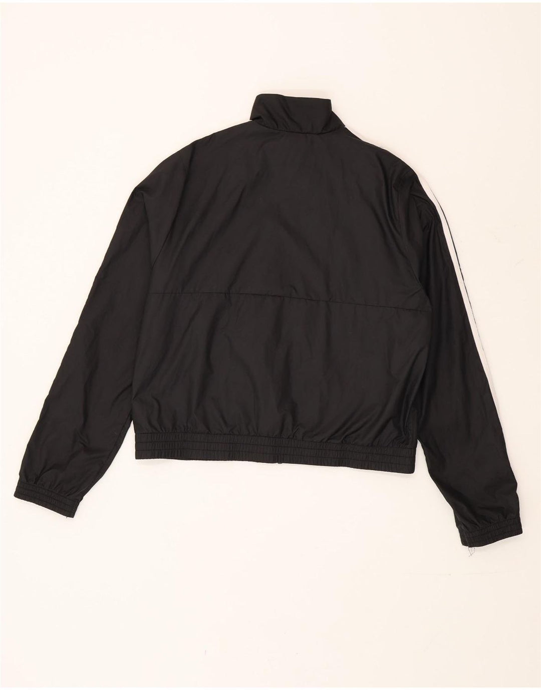 Adidas Girls Tracksuit Top Jacket 14-15 Years Black Polyester