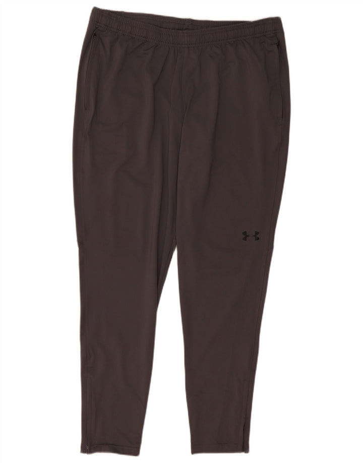 Under Armour Mens Tracksuit Trousers XL Grey Polyester