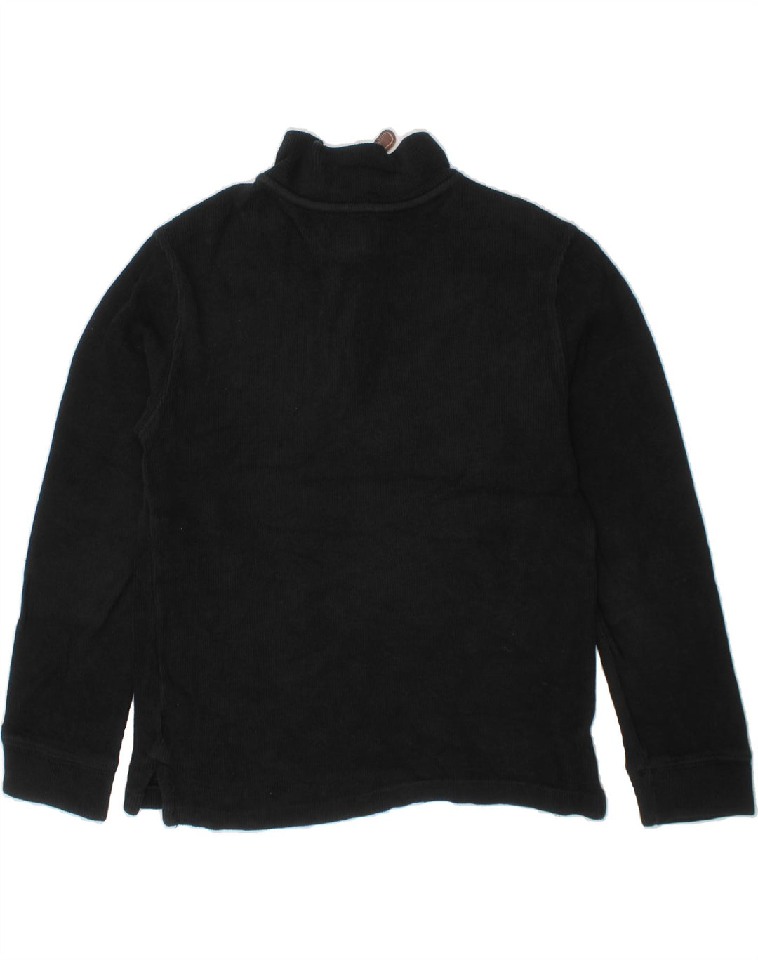 CHAPS Boys Zip Neck Sweatshirt Jumper 6-7 Years Black Cotton Vintage Chaps and Second-Hand Chaps from Messina Hembry 