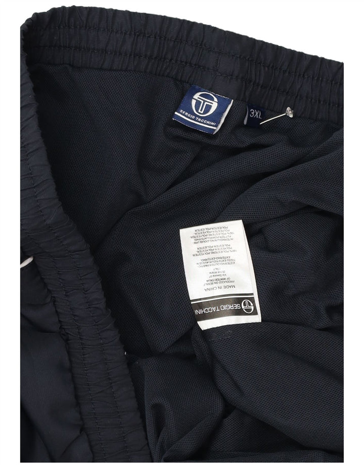 Sergio Tacchini Mens Tracksuit Trousers Joggers 3XL Navy Blue Polyester