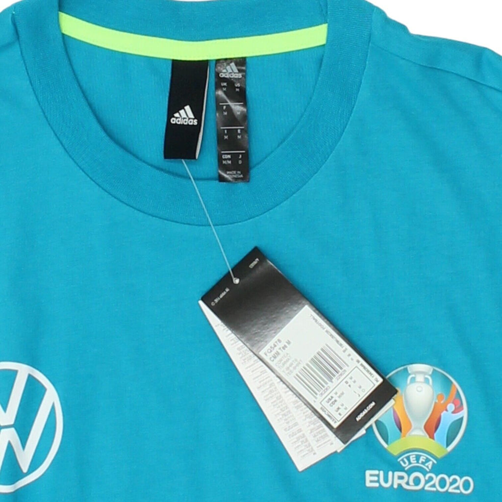 UEFA EURO 2020 Adidas Mens Blue Host City Volunteer Tshirt | Football Sportswear Vintage Messina Hembry and Second-Hand Messina Hembry from Messina Hembry 