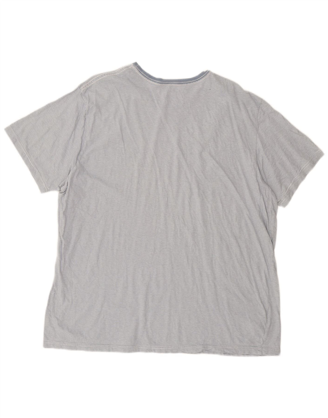 Eddie Bauer Mens T-Shirt Top 2XL Grey Pinstripe Cotton