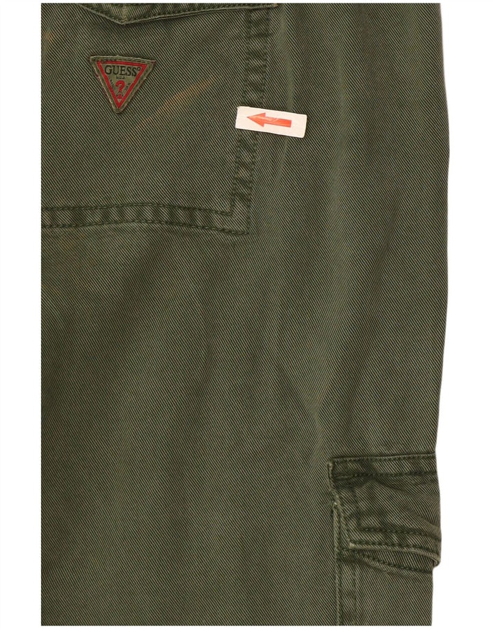 Guess Womens Joggers Cargo Trousers W28 L29 Green