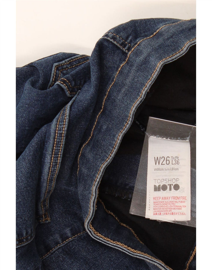 TOPSHOP Womens Skinny Jeans W26 L32 Blue Cotton