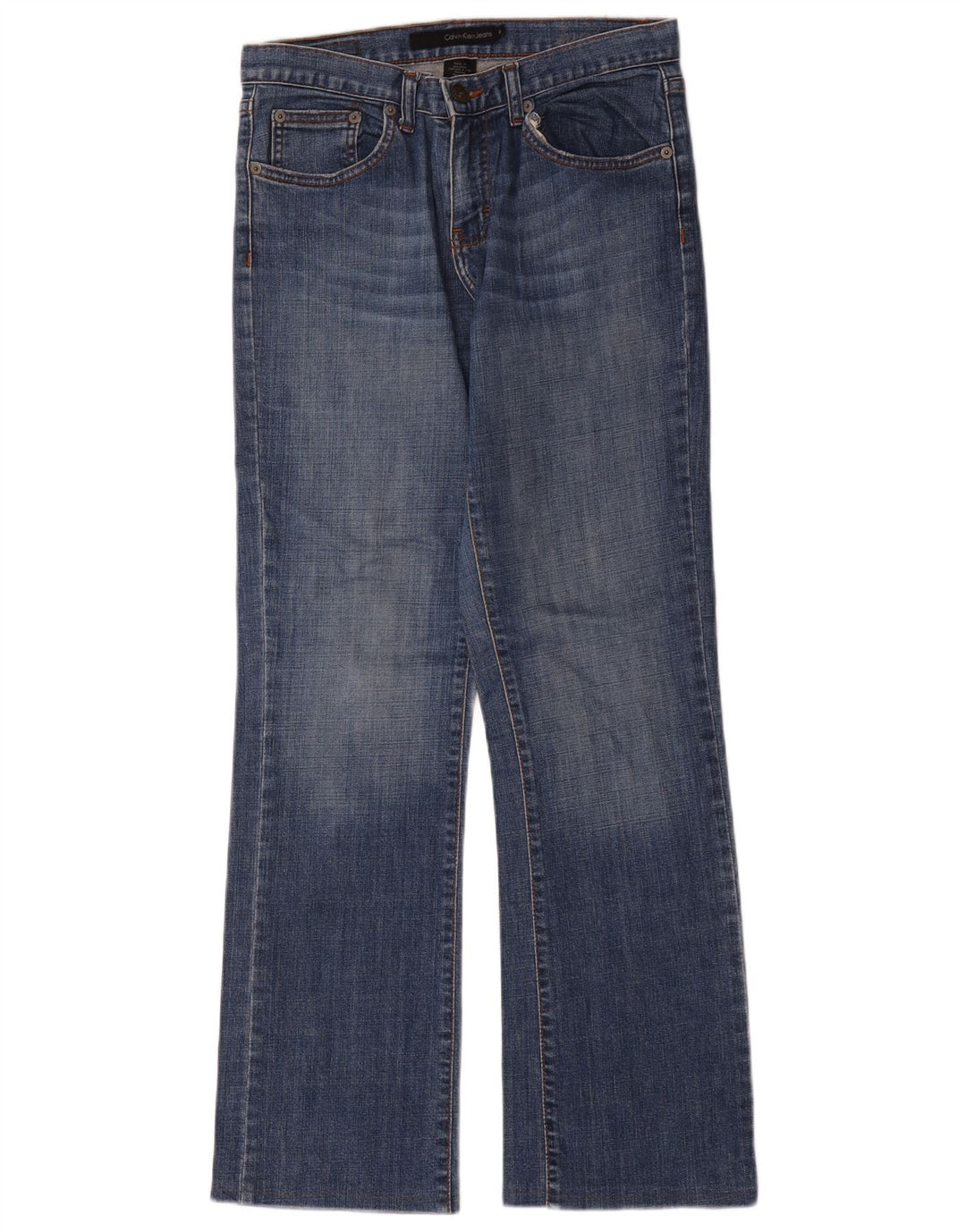 Calvin Klein Womens Bootcut Jeans US 6 Medium W32 L31 Blue Cotton
