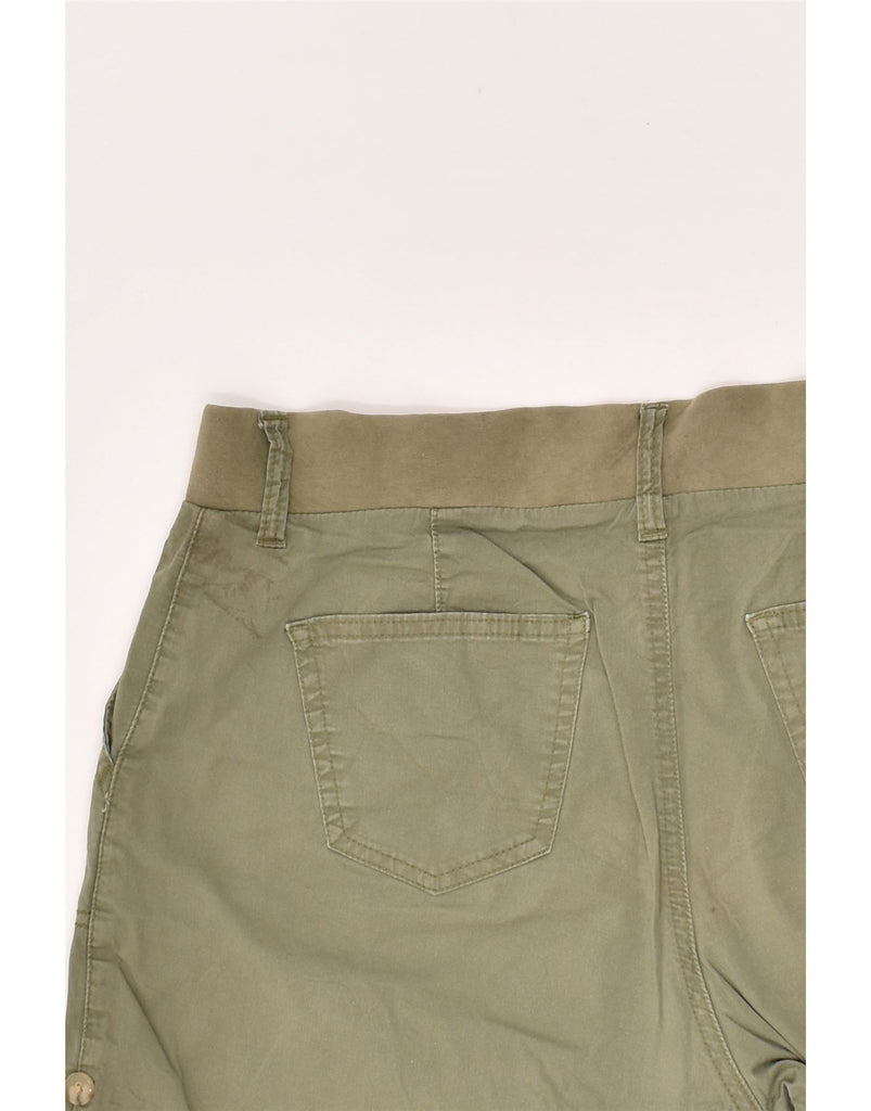 LEE Womens Mid Rise Chino Shorts US 12 Large W34  Khaki Cotton | Vintage Lee | Thrift | Second-Hand Lee | Used Clothing | Messina Hembry 