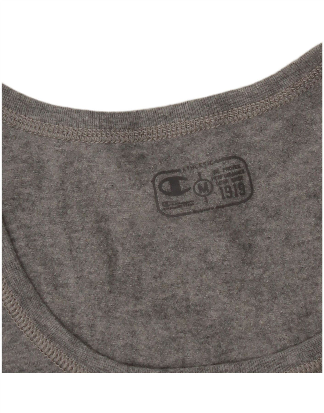 CHAMPION Womens Graphic T-Shirt Top UK 12 Medium Grey