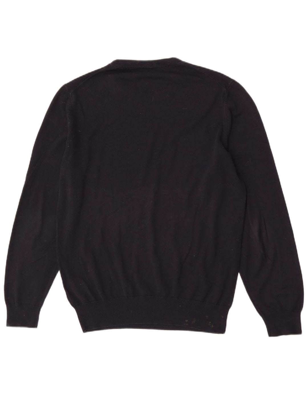 Hugo Boss Mens Regular Fit Crew Neck Jumper Sweater Medium Black Cotton