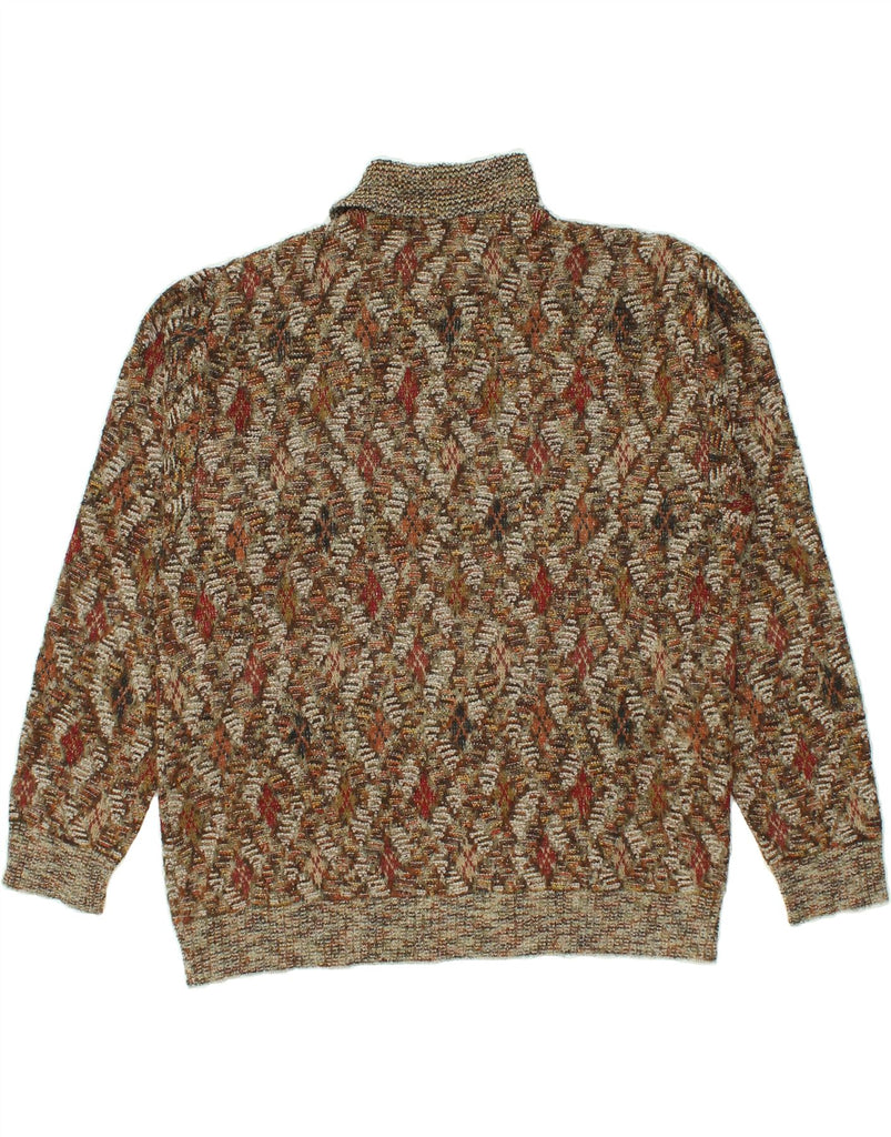 SUSPENSE COLLECTION Mens Polo Neck Jumper Sweater Small Brown Vintage Suspense Collection and Second-Hand Suspense Collection from Messina Hembry 