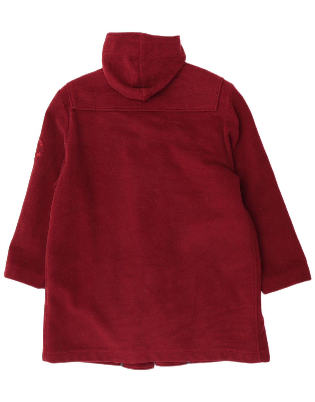 Marina Yachting Mens Hooded Loose Fit Duffle Coat IT 48 Medium Maroon Wool