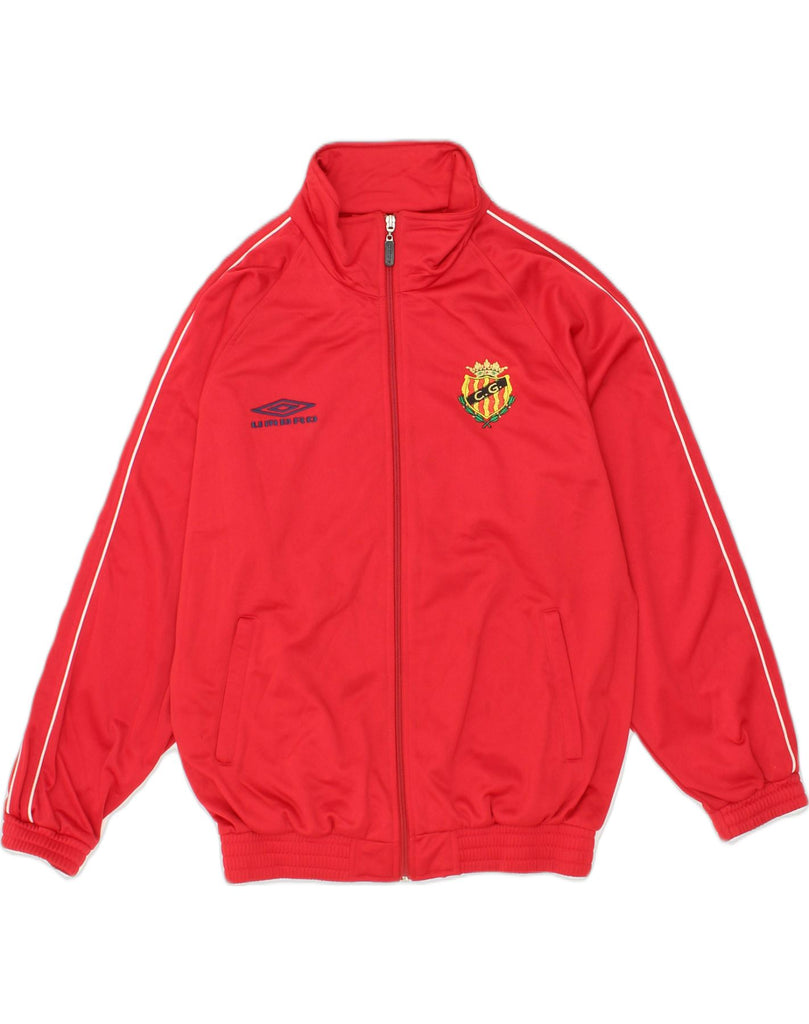 UMBRO Boys Tracksuit Top Jacket 13-14 Years Red Polyester | Vintage Umbro | Thrift | Second-Hand Umbro | Used Clothing | Messina Hembry 