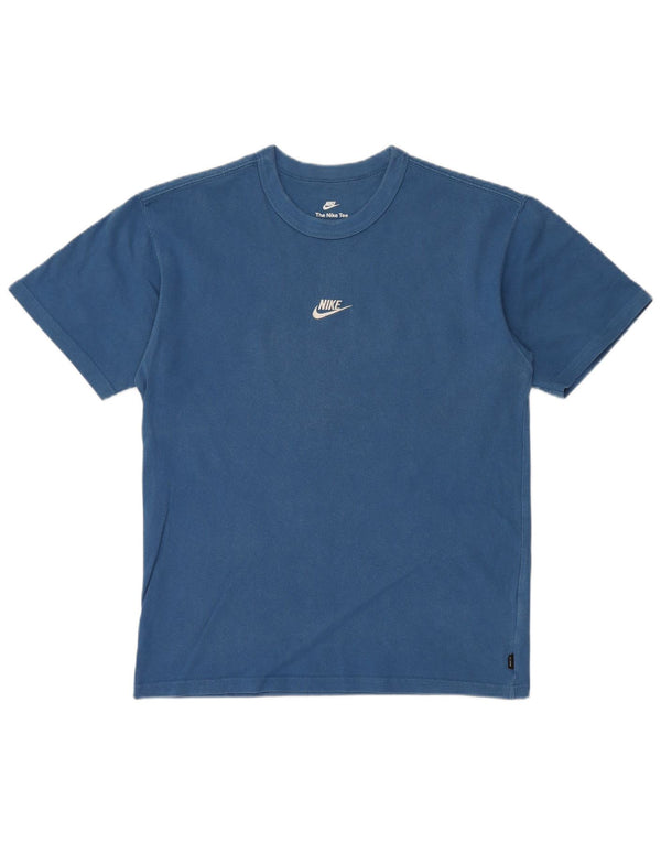 NIKE Mens Loose Fit T-Shirt Top Small Blue Cotton