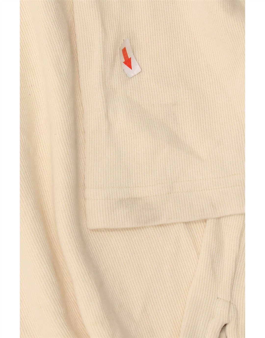Fila Mens Hooded Top Long Sleeve Large Beige Cotton