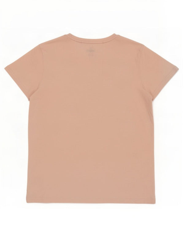Puma Womens Graphic T-Shirt Top UK 14 Large Pink Cotton