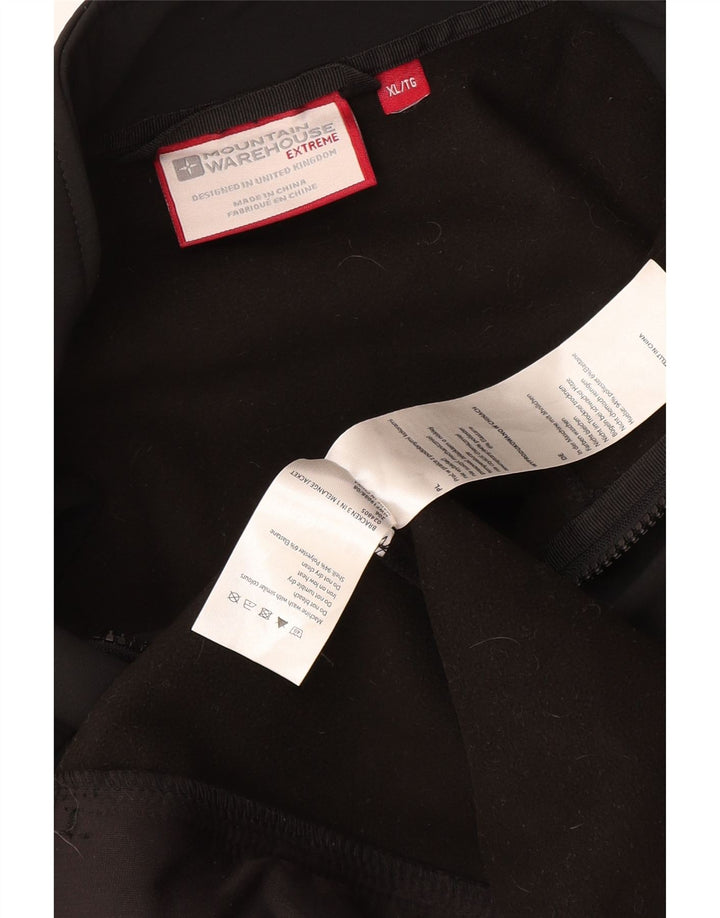 Mountain Warehouse Mens Tracksuit Top Jacket XL Black Polyester