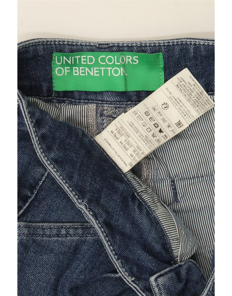 BENETTON Womens Tapered Jeans UK 8 Small W26 L28 Blue Cotton Vintage Benetton and Second-Hand Benetton from Messina Hembry 