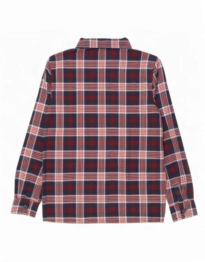 Active Touch Mens Lumberjack Flannel Shirt Medium Navy Blue Check Cotton