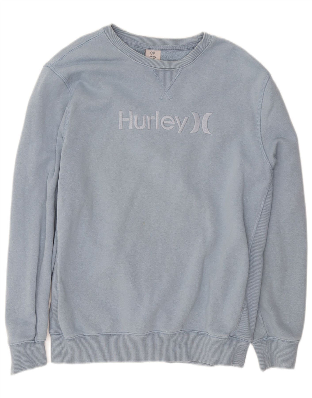 Hurley Mens Graphic Sweatshirt Jumper Medium Blue Cotton