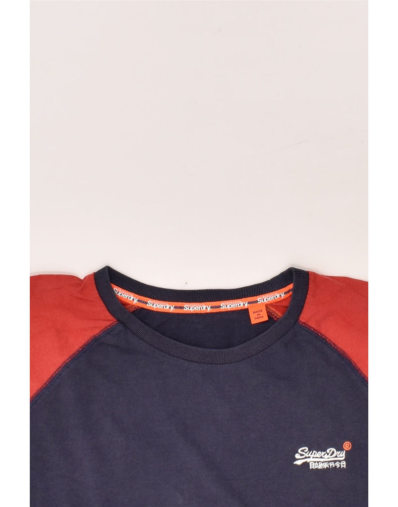 SUPERDRY Mens T-Shirt Top Medium Navy Blue | Vintage Superdry | Thrift | Second-Hand Superdry | Used Clothing | Messina Hembry 