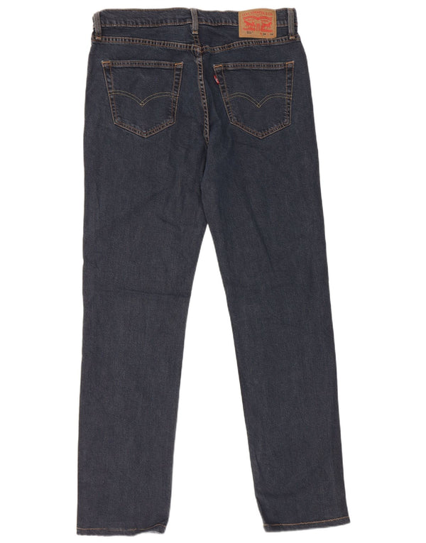 Levi's Mens 511 Slim Jeans W34 L34 Navy Blue Cotton