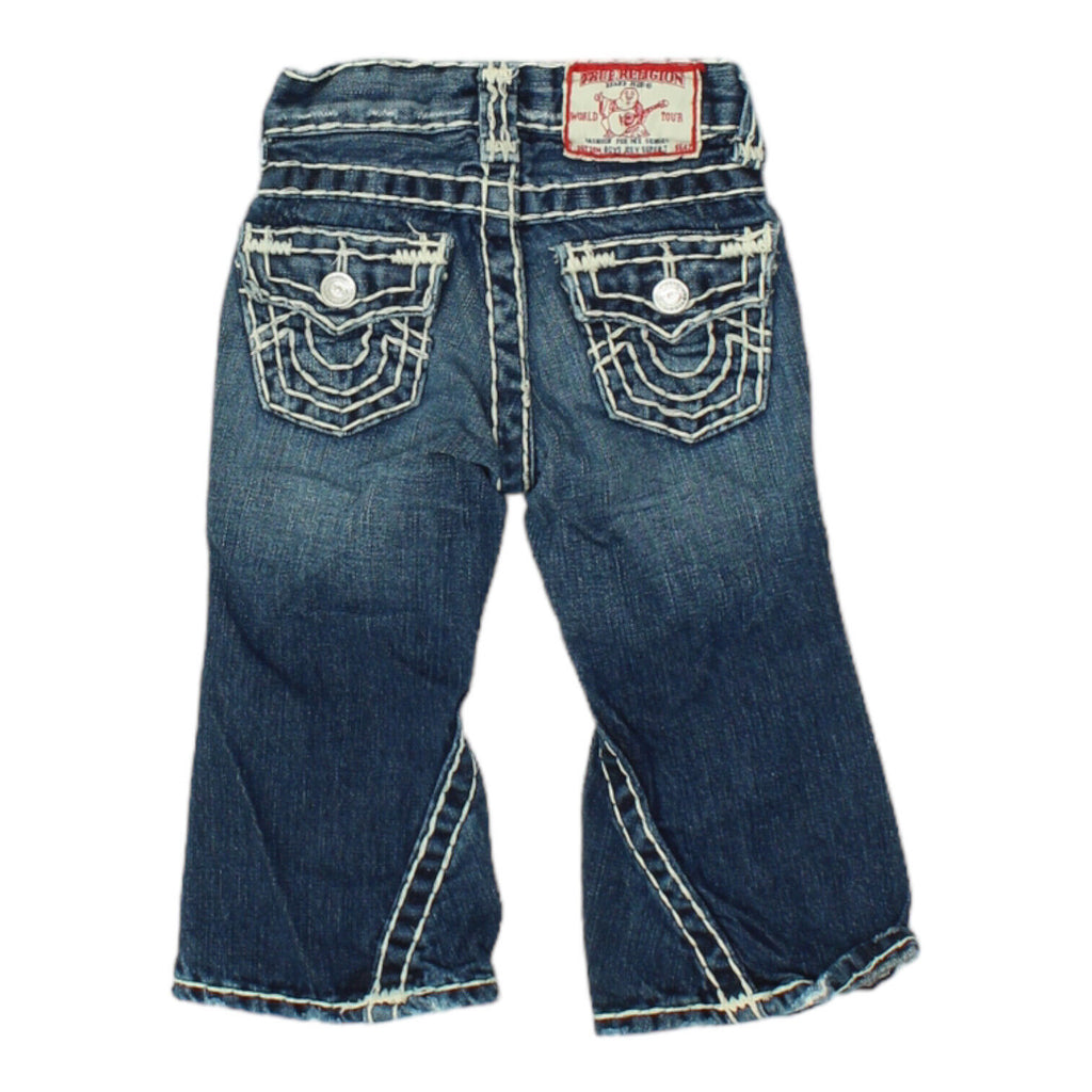 True Religion Boys Blue Jeans | Vintage Kids Designer Denim VTG | Vintage Messina Hembry | Thrift | Second-Hand Messina Hembry | Used Clothing | Messina Hembry 