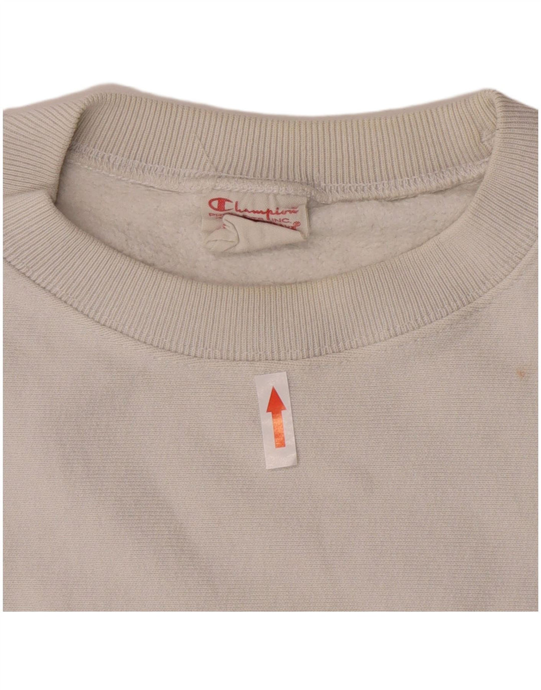 Champion Womens Sweatshirt Jumper UK 20 2XL White Cotton