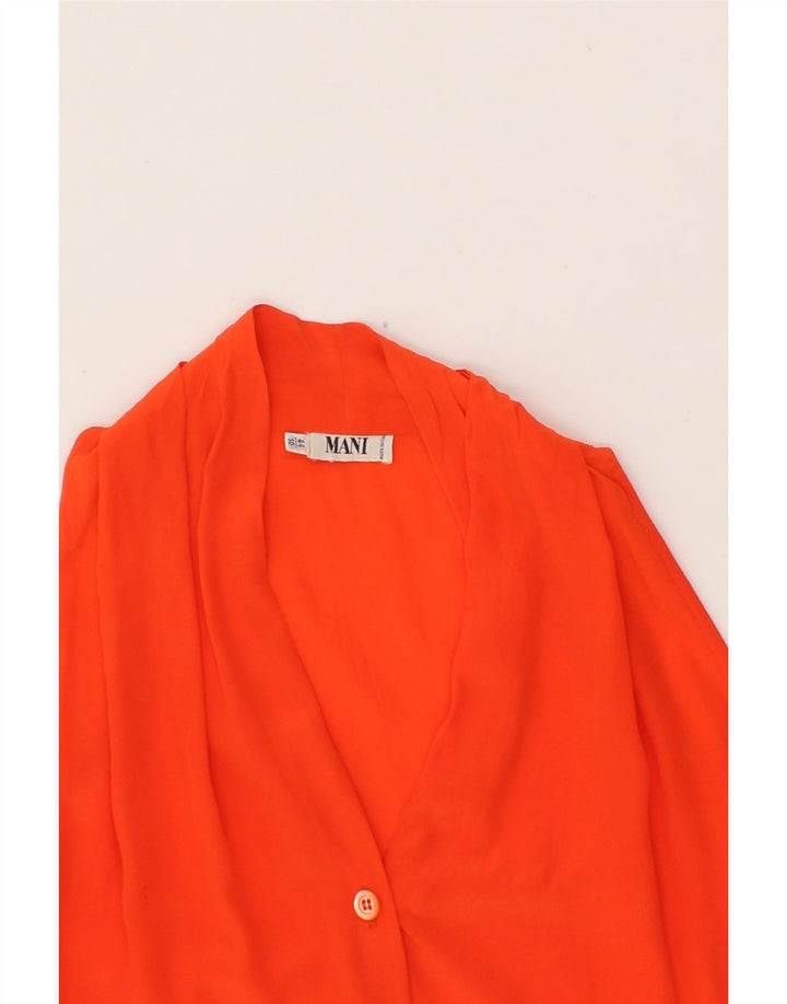 MANI Womens Sleeveless Shirt Blouse EU 44 XL Orange Vintage MANI and Second-Hand MANI from Messina Hembry 