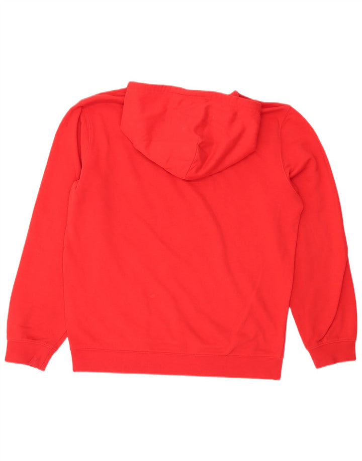 Champion Mens Graphic Hoodie Jumper Large Red