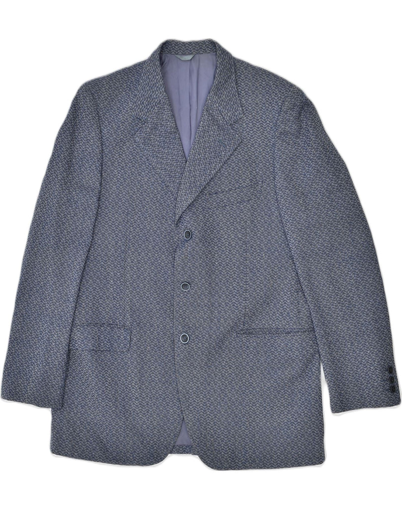 VINTAGE Mens 3 Button Blazer Jacket UK 38 Medium Blue | Vintage | Thrift | Second-Hand | Used Clothing | Messina Hembry 