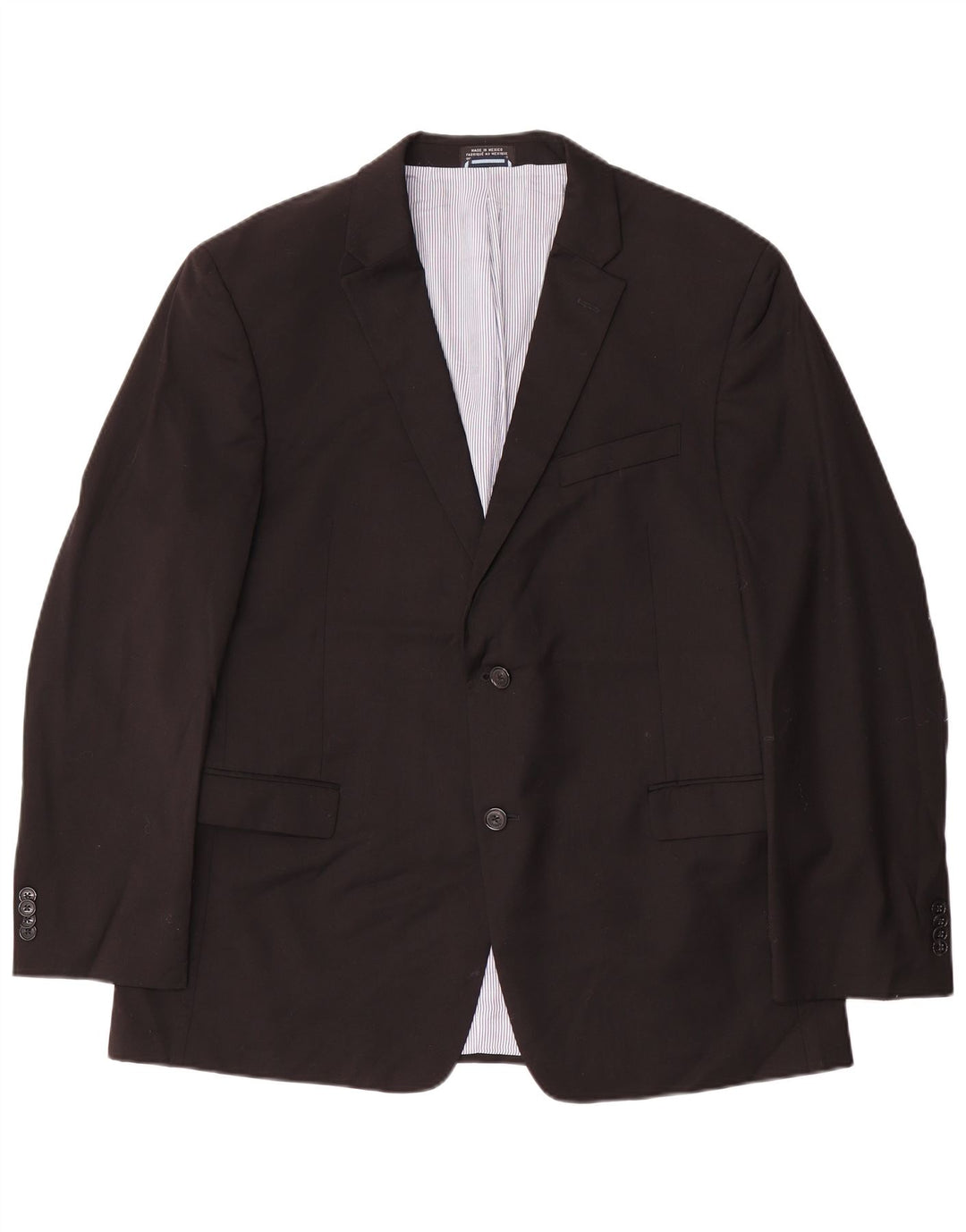 Tommy Hilfiger Mens 2 Button Blazer Jacket UK 44 2XL Black Wool