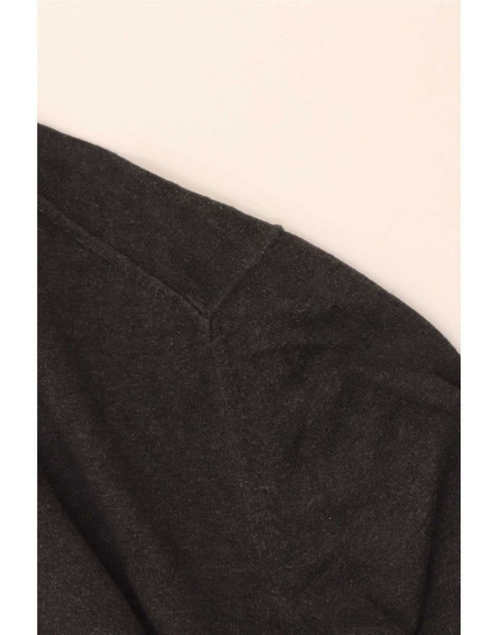 Marks & Spencer Mens V-Neck Jumper Sweater XL Grey Cotton