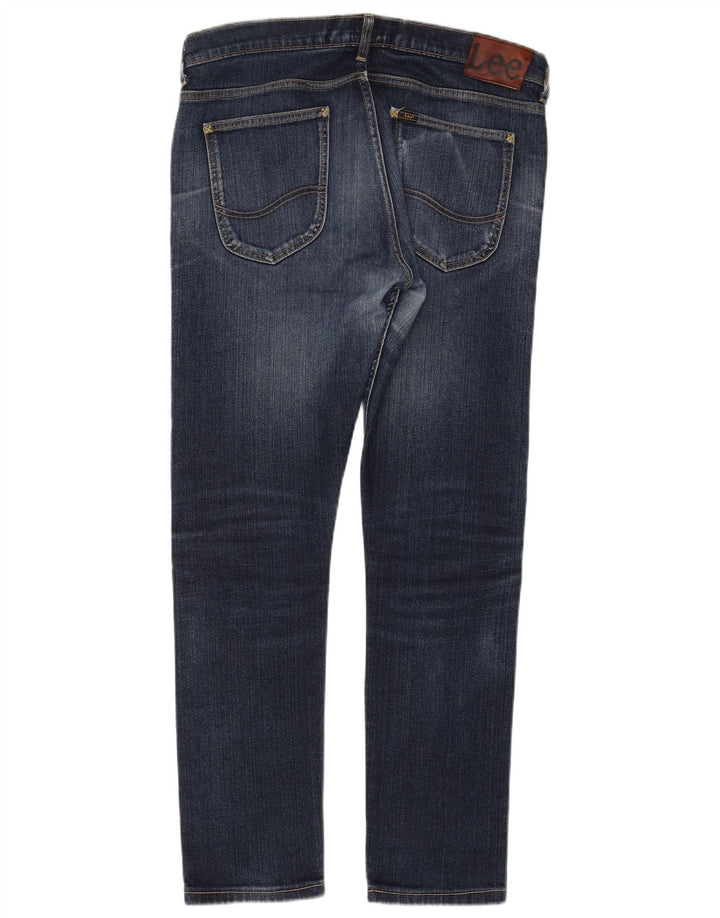 Lee Mens Luke Slim Jeans W34 L30 Navy Blue Cotton